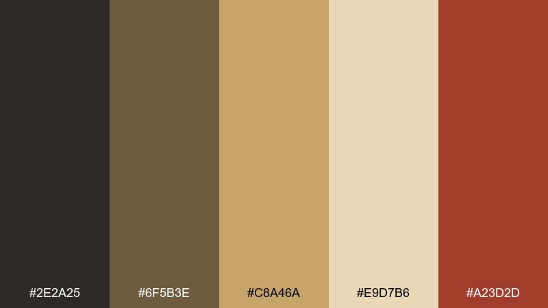 vintage poster subway color palette with hex codes