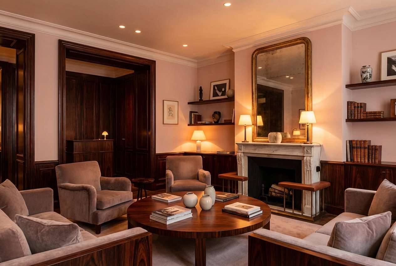 vintage blush boutique interior