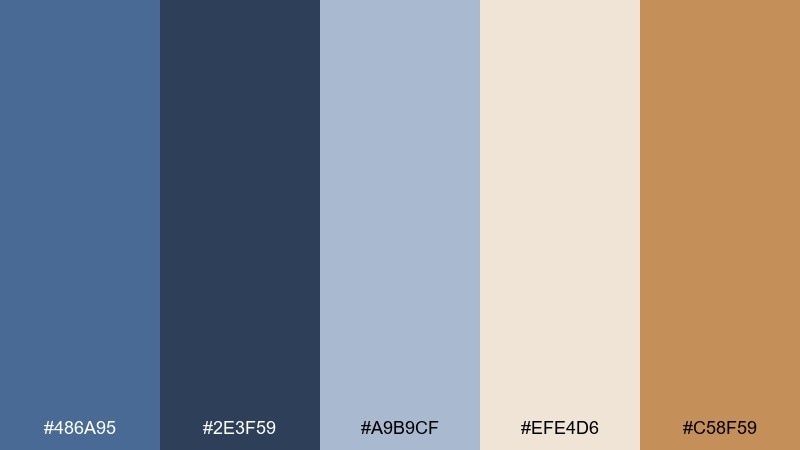 vintage sailcloth color palette with hex codes