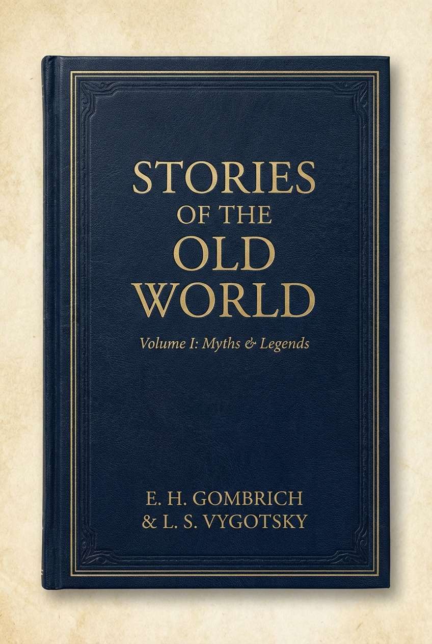 book cover in navy and parchment