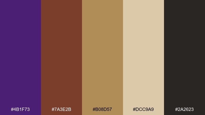 vintage tapestry royal purple color palette with hex codes