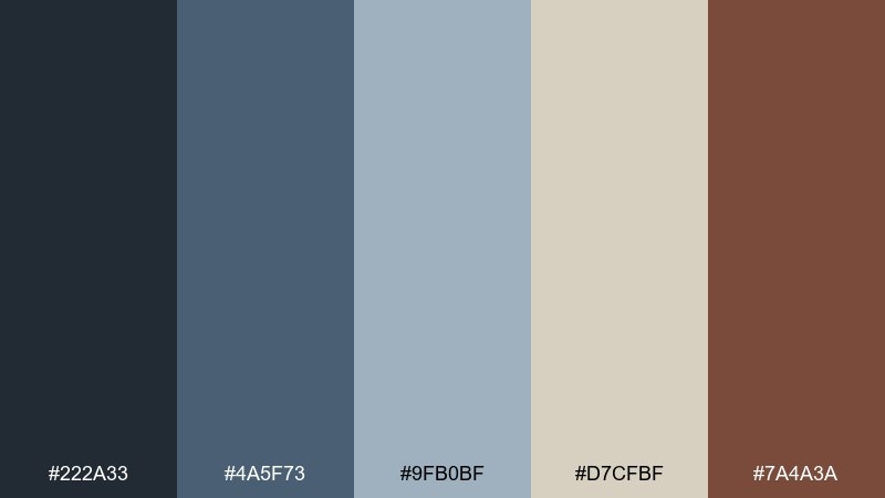 vinyl sleeve blues color palette with hex codes