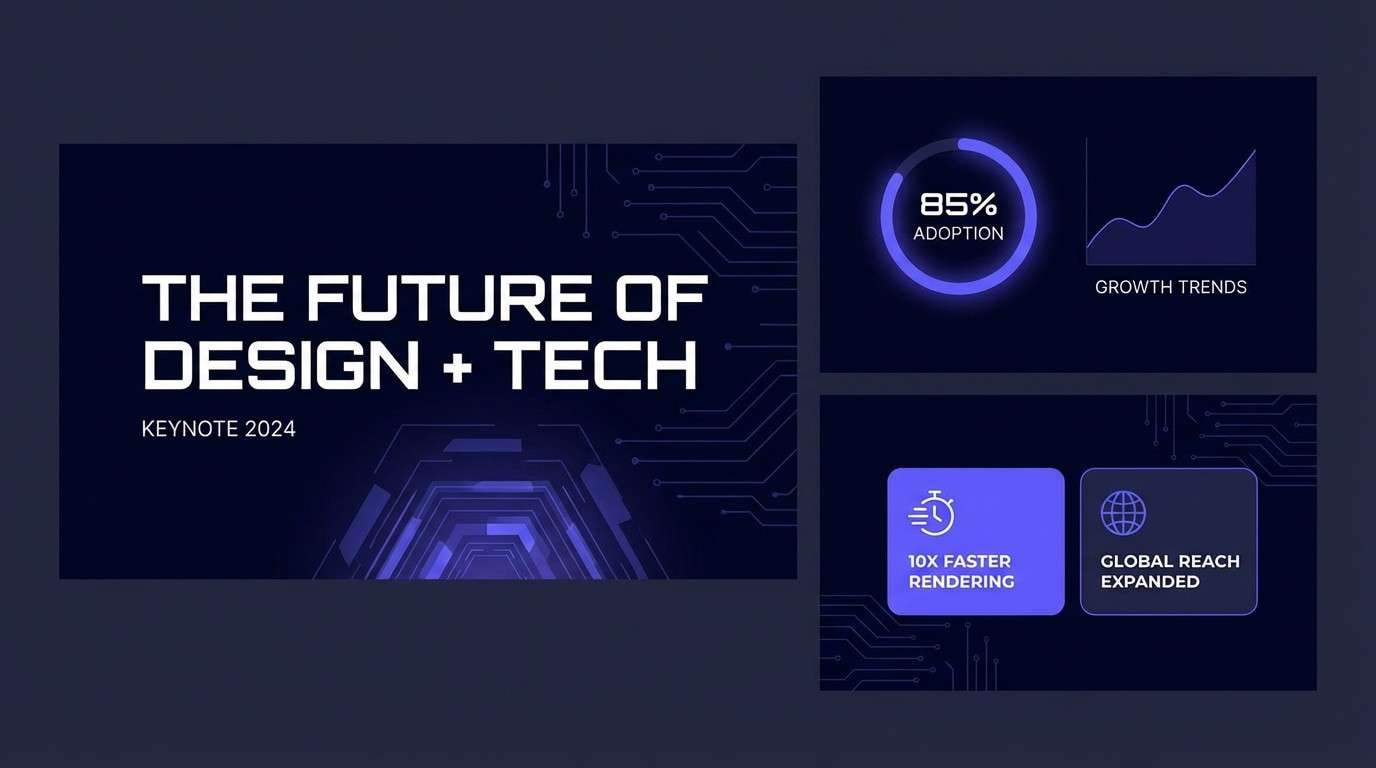 tech keynote slide theme