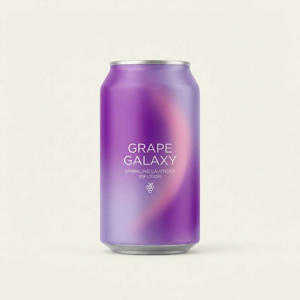 grape soda can ad