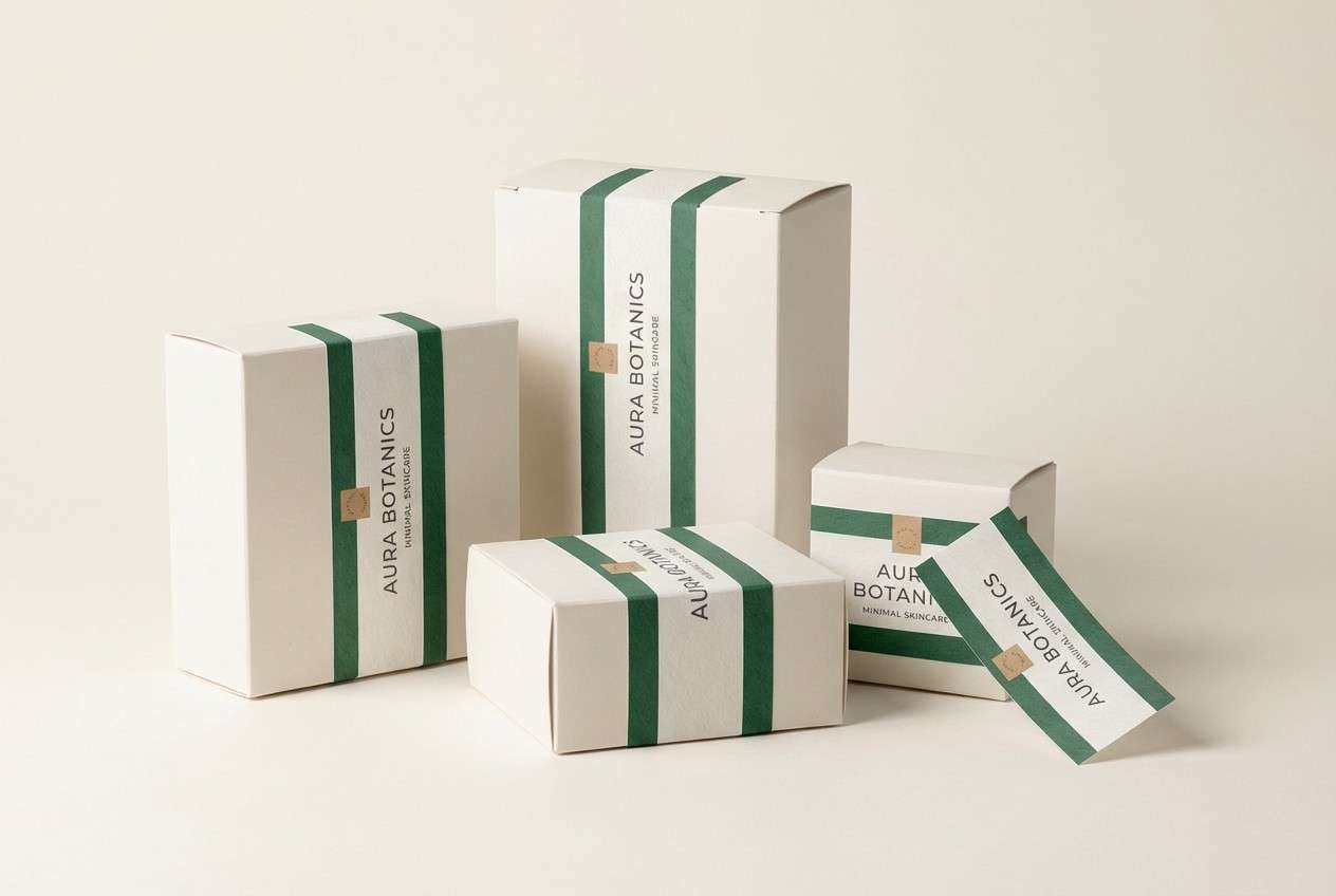 minimal packaging boxes studio