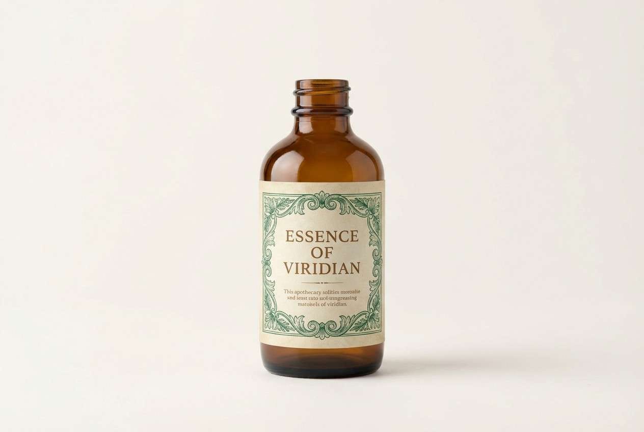 vintage apothecary label bottle