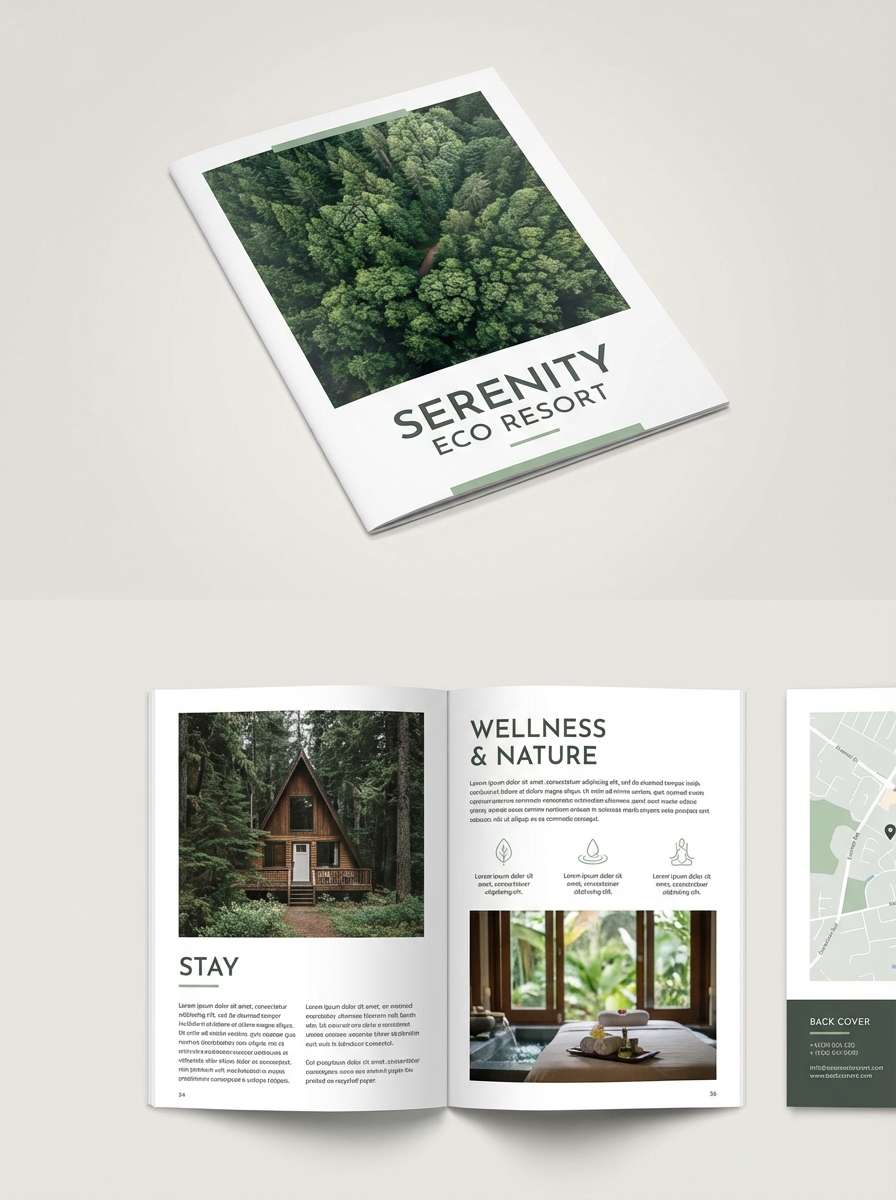 eco brochure page layout