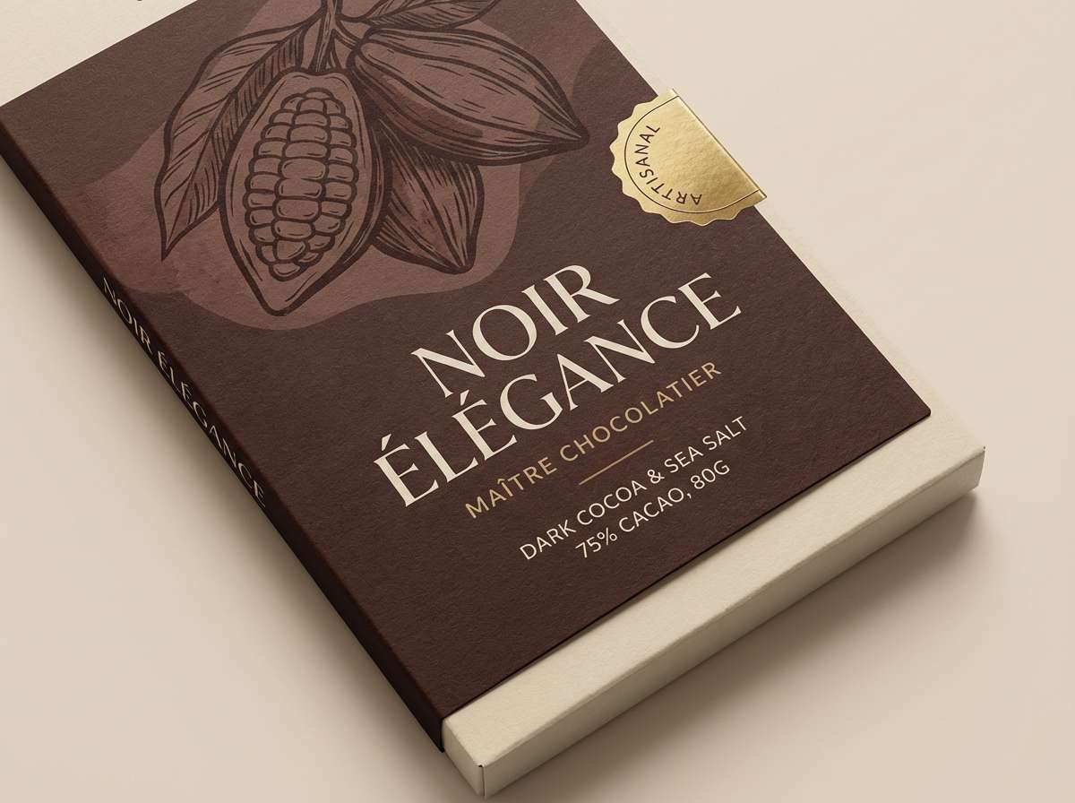 chocolate wrapper studio mockup