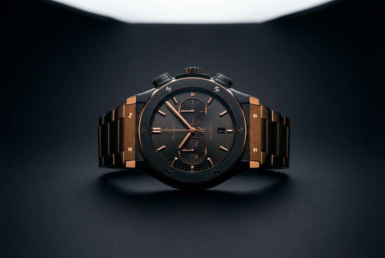 luxury watch studio ad