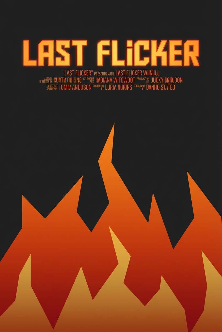 fiery poster with bold title