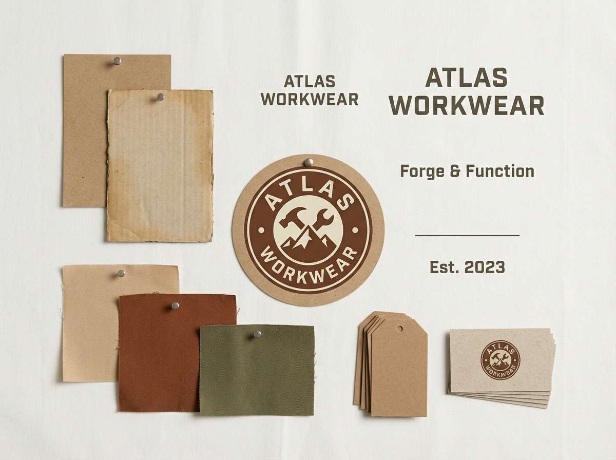 workwear branding board
