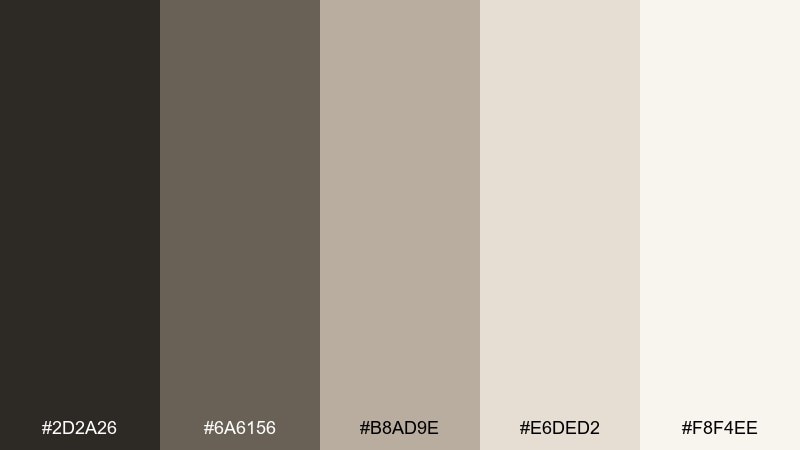 warehouse beige industrial color palette with hex codes