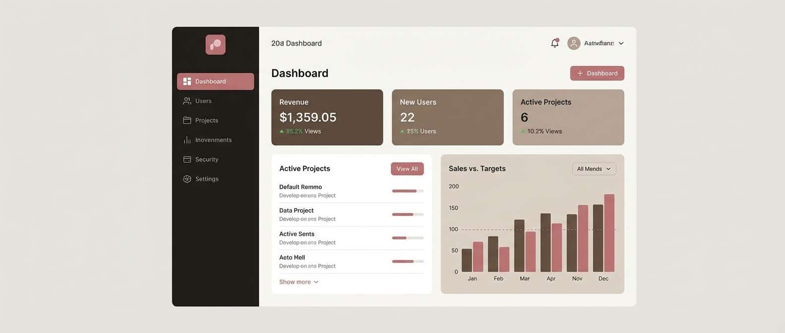 saas dashboard ui
