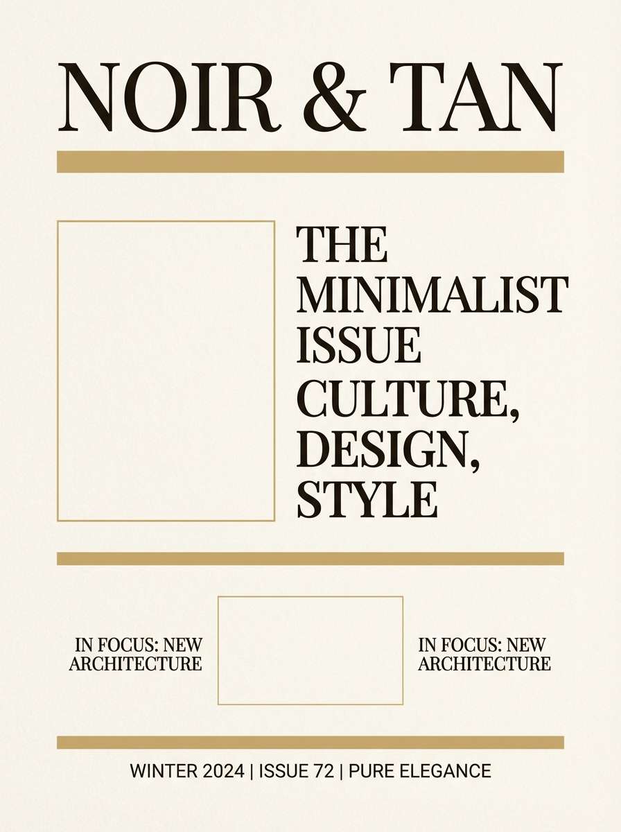 magazine cover layout