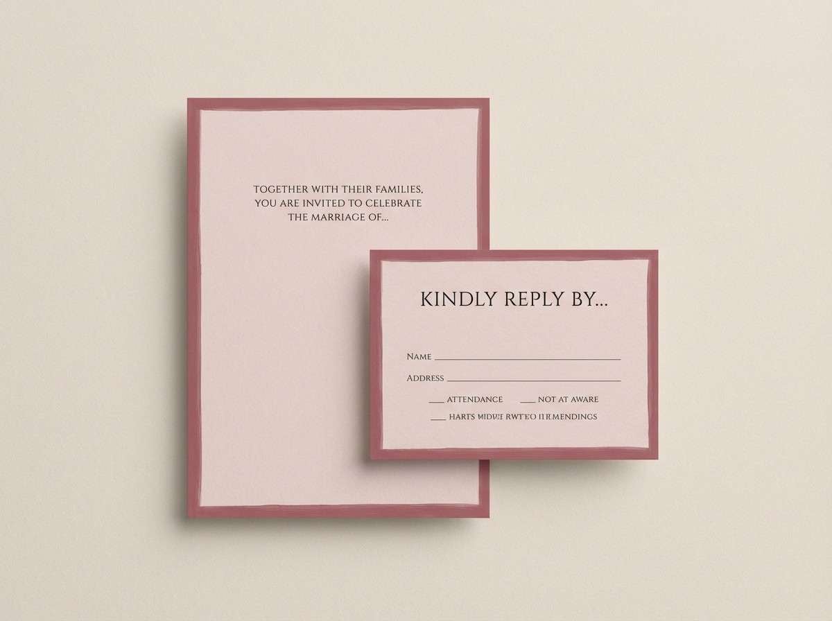 wedding invitation set