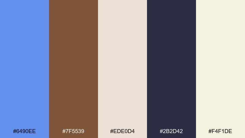 warm cocoa contrast color palette with hex codes
