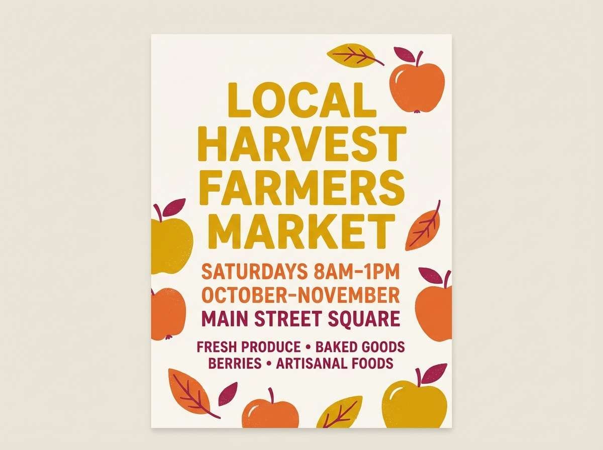 farmers market flyer design