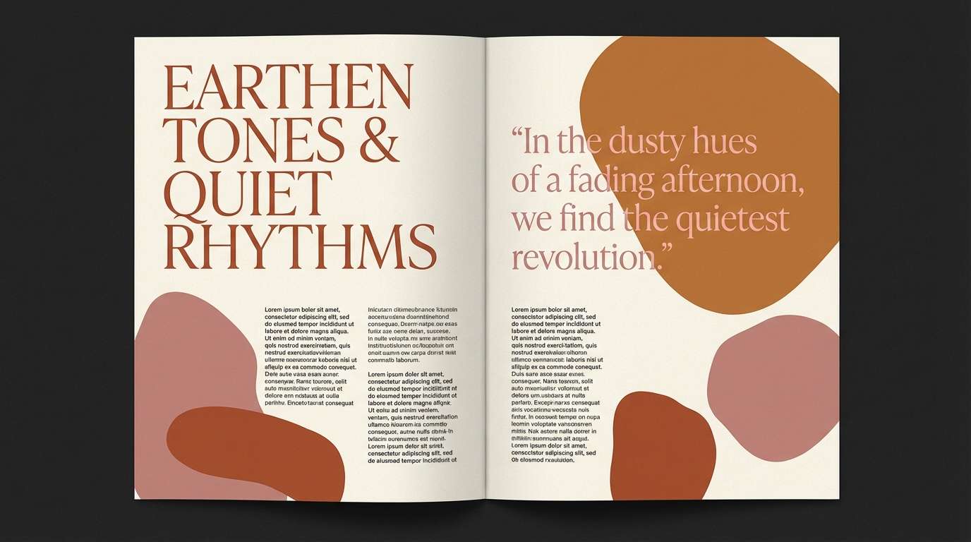 magazine spread layout