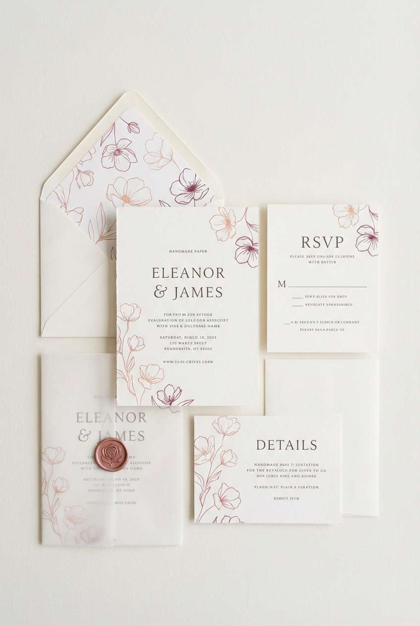 wedding invitation suite design