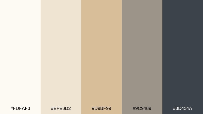 warm gallery wall color palette with hex codes