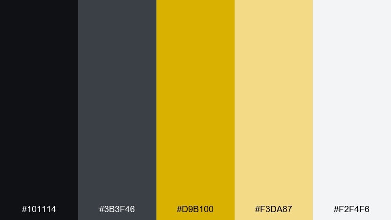 warm granite color palette with hex codes
