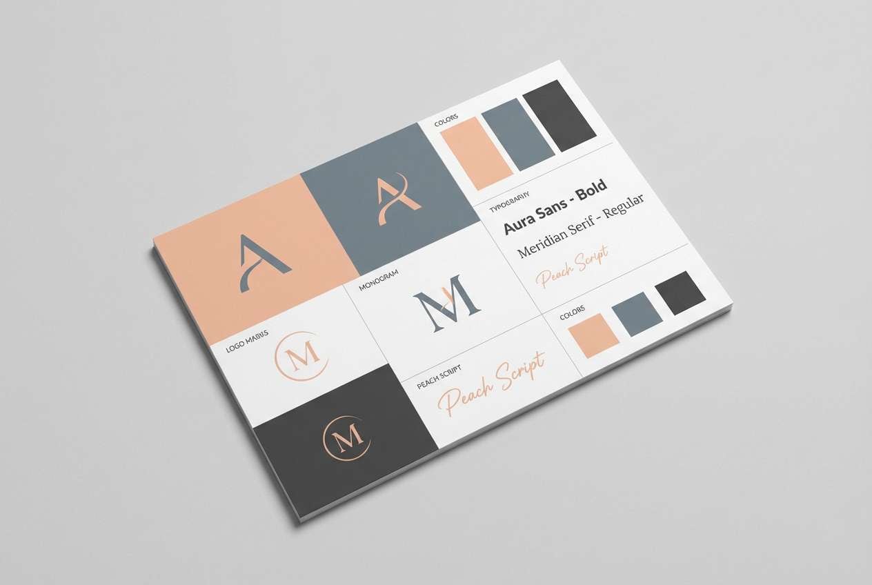 minimal brand board