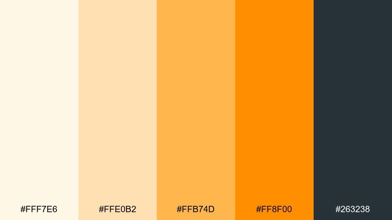 warm minimal ui color palette with hex codes