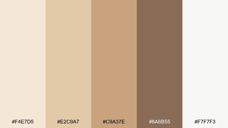 warm sandstone spa color palette with hex codes