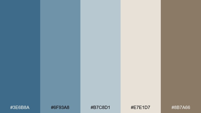 washed workwear denim color palette with hex codes
