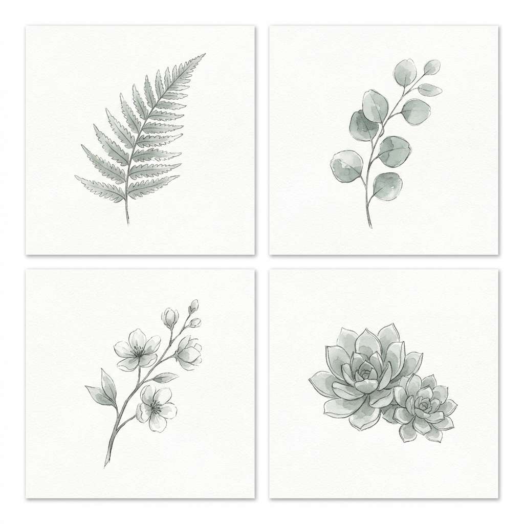 watercolor botanical prints