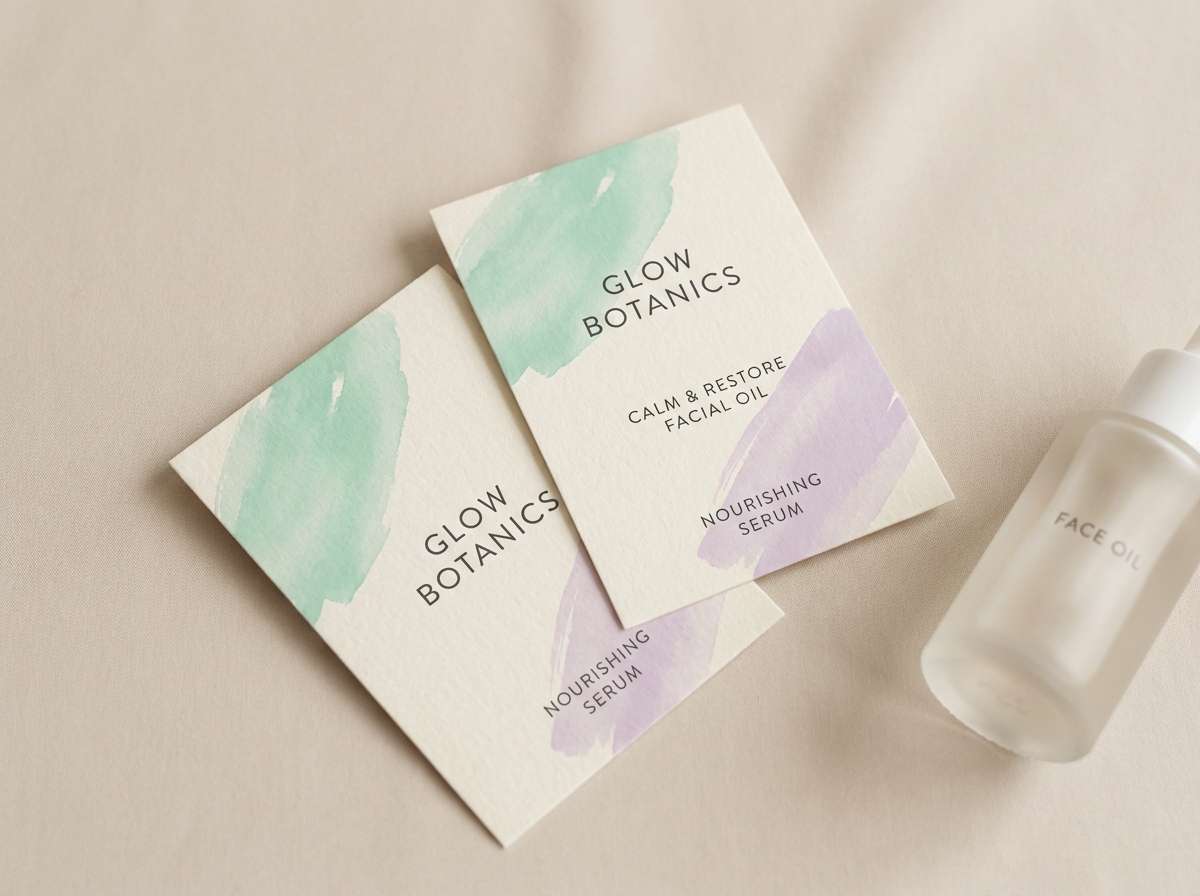 mint lilac skincare insert