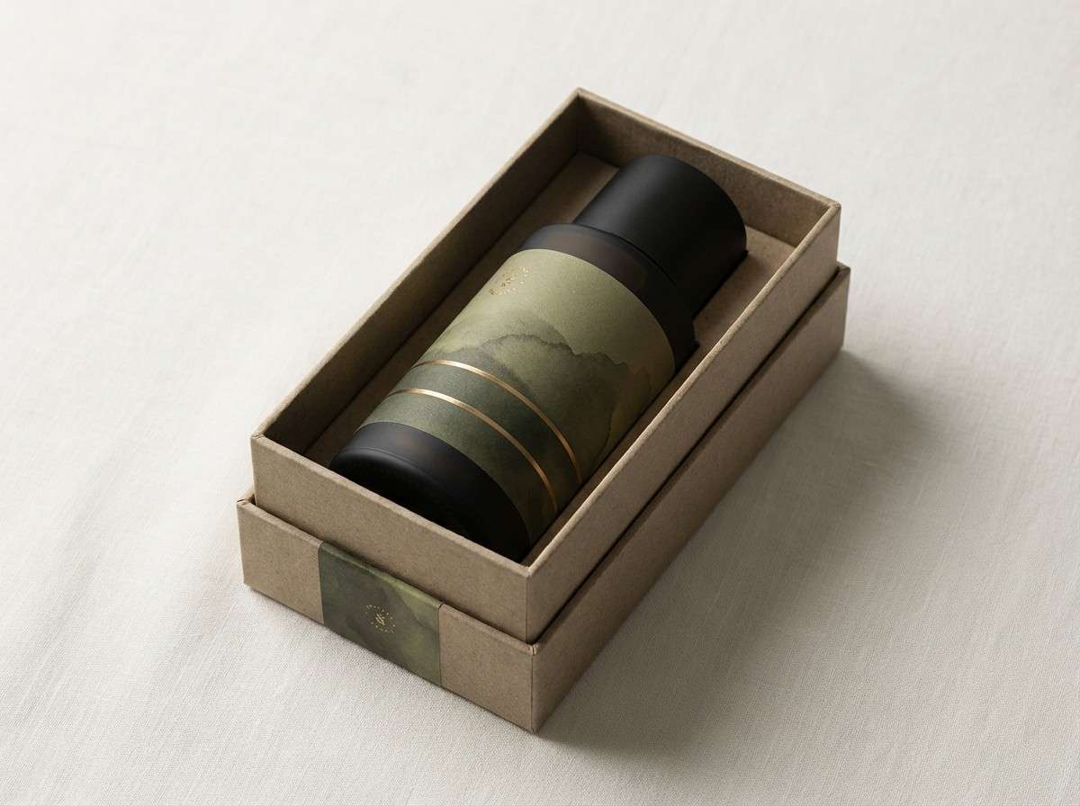 olive grooming packaging label