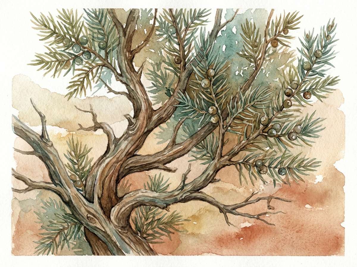 watercolor juniper print