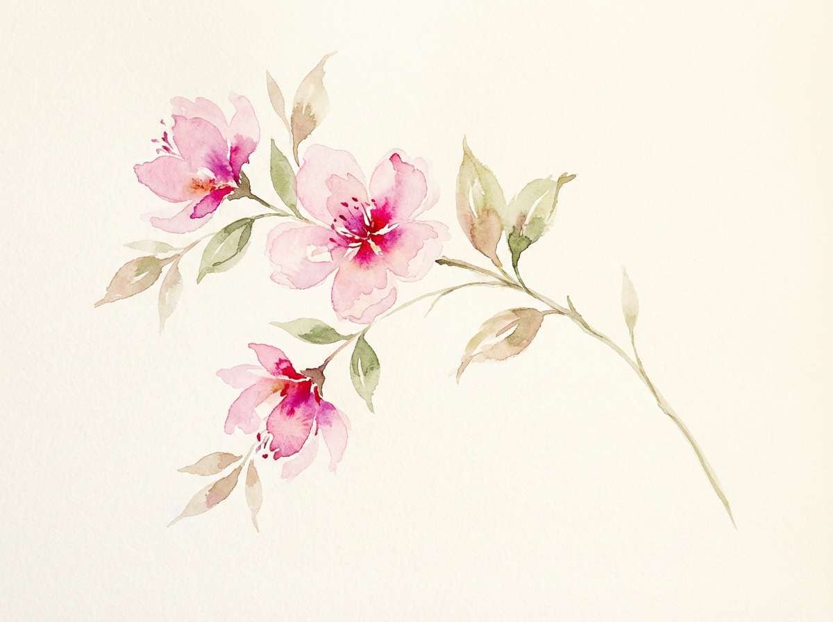 watercolor spring florals