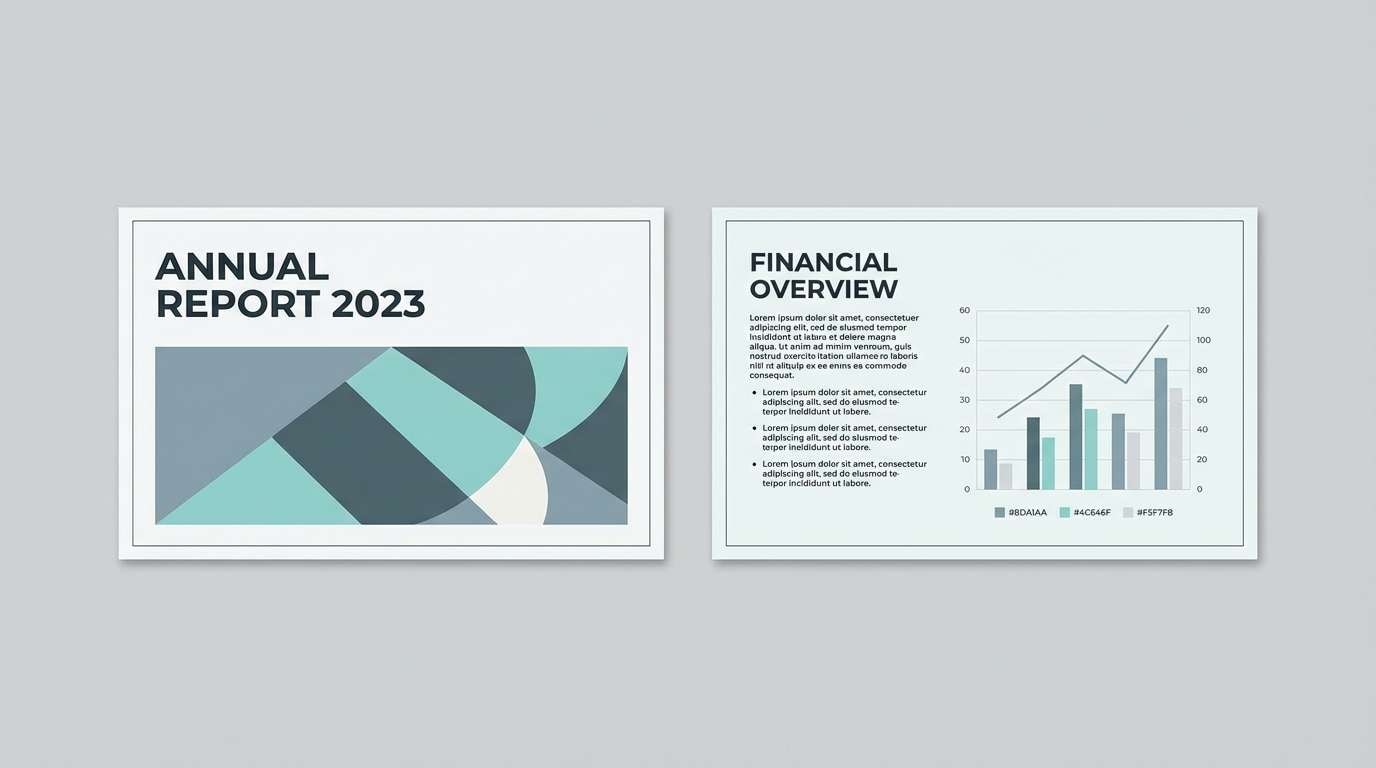 corporate report layout