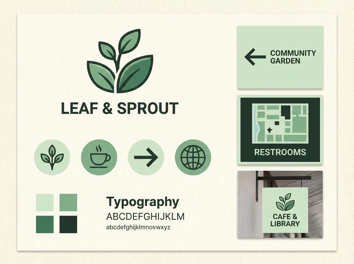 outdoor branding board