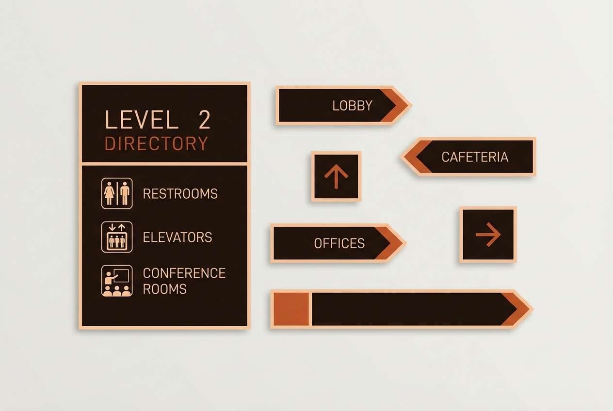 wayfinding signage mockup