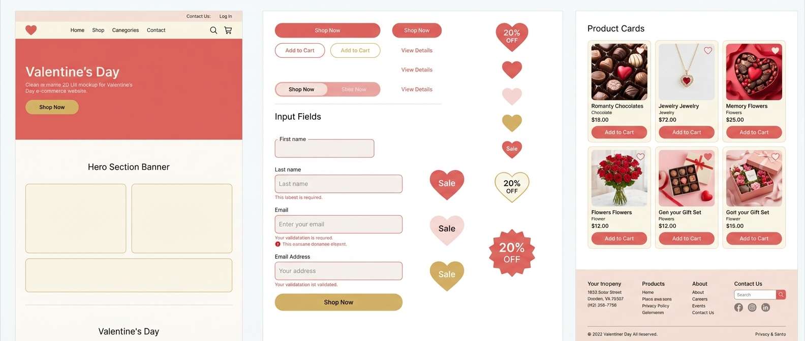 valentines ui kit