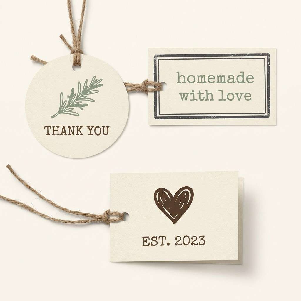 rustic favor tags