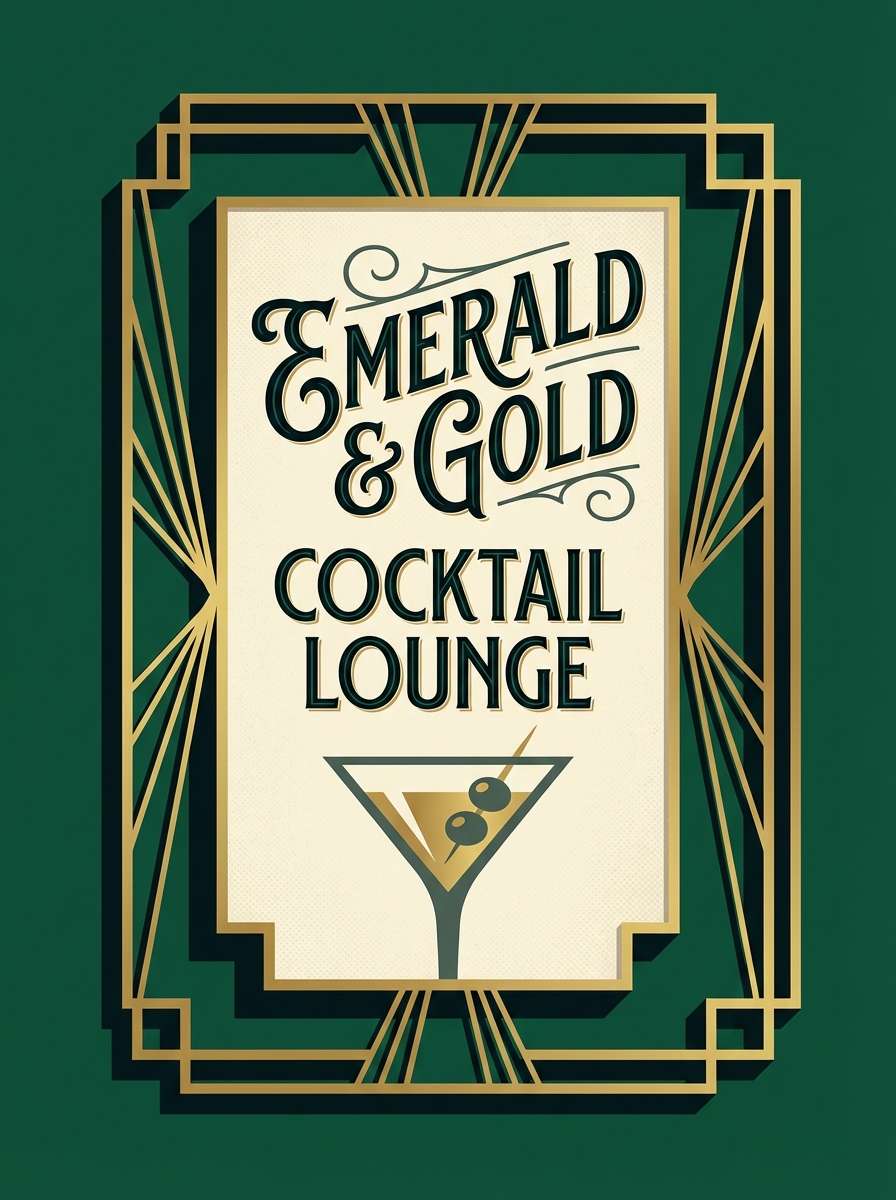 emerald gold bar sign