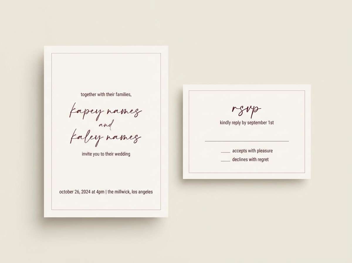 wedding invitation card