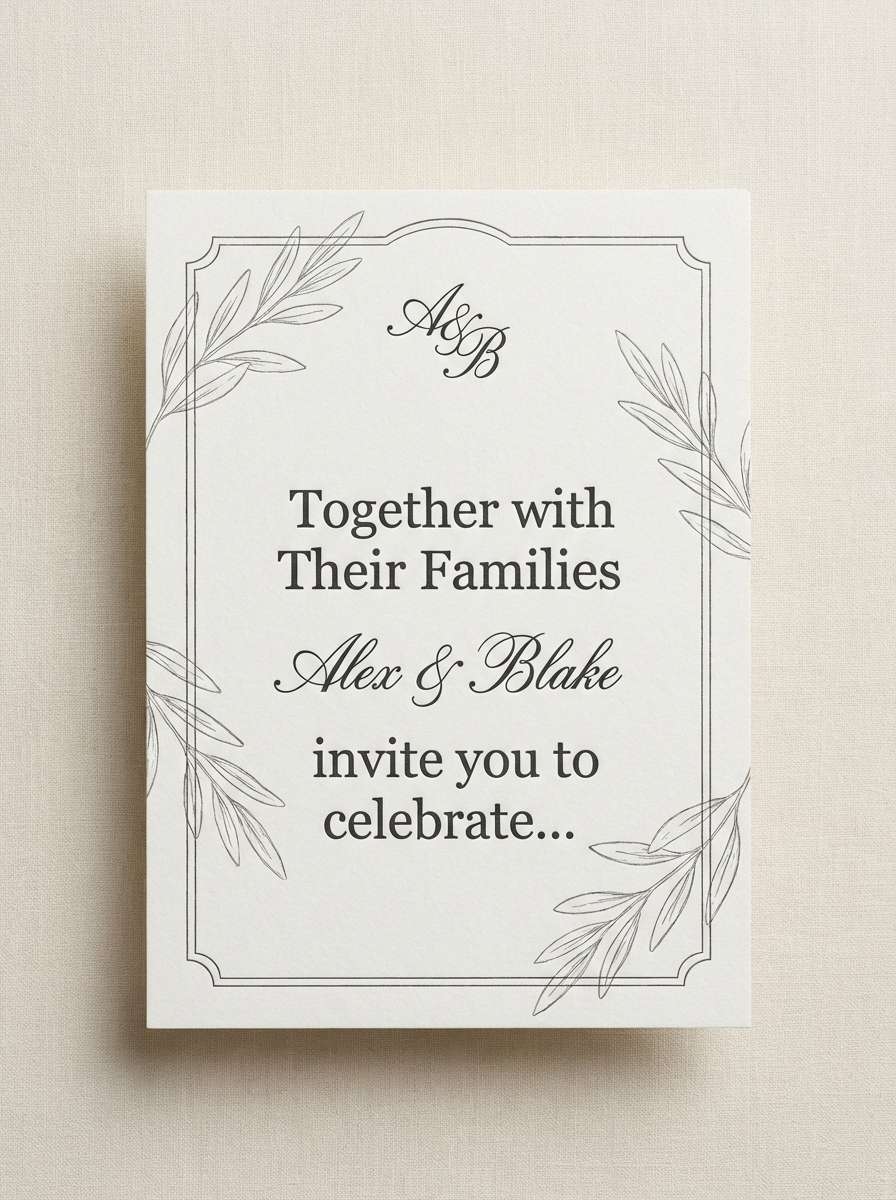 wedding invitation design card