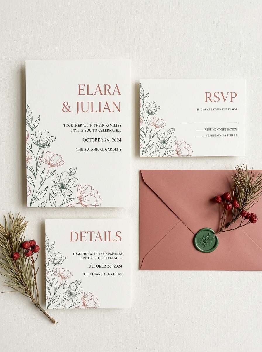 wedding invitation suite