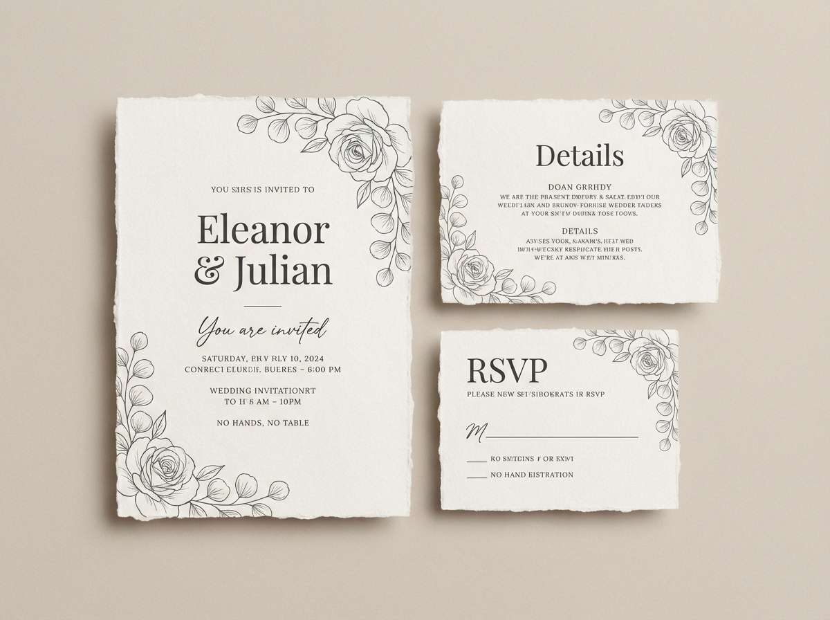 wedding invitation suite