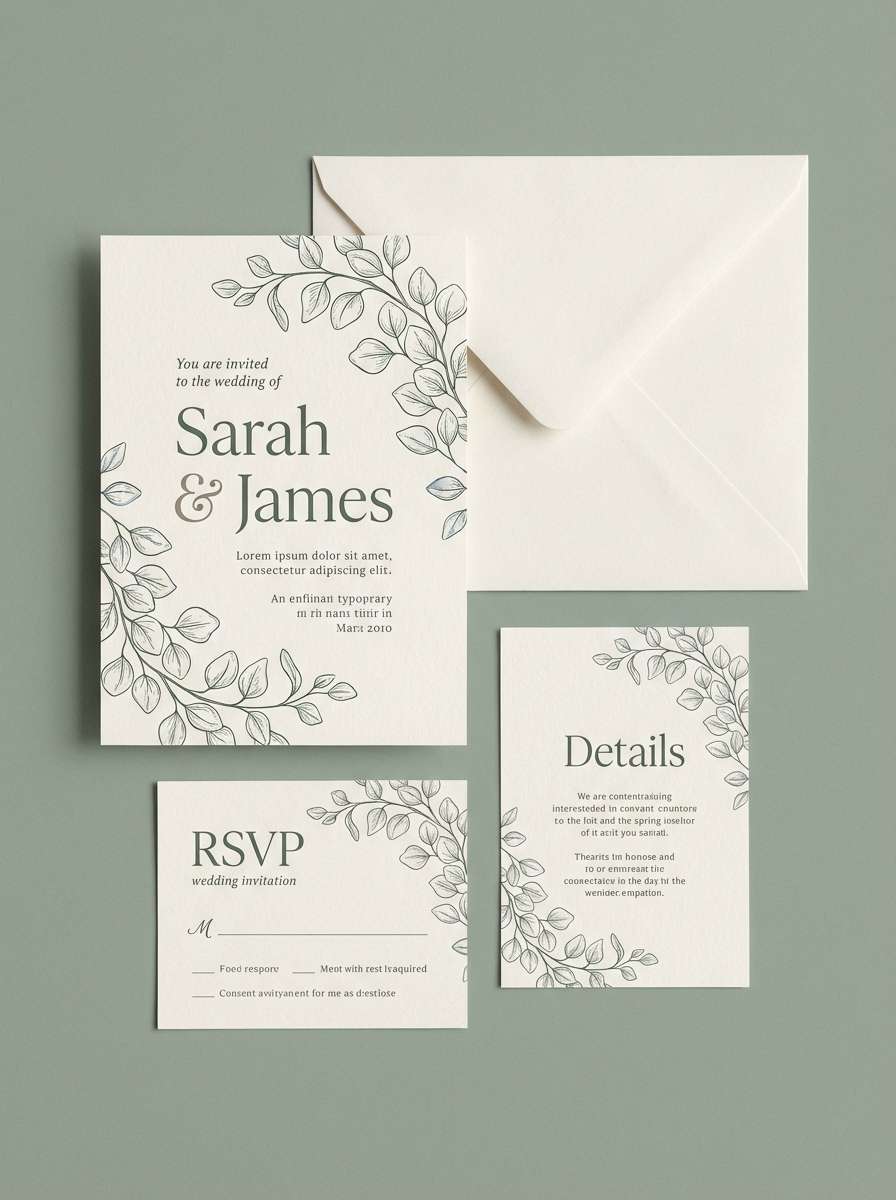 wedding invite suite