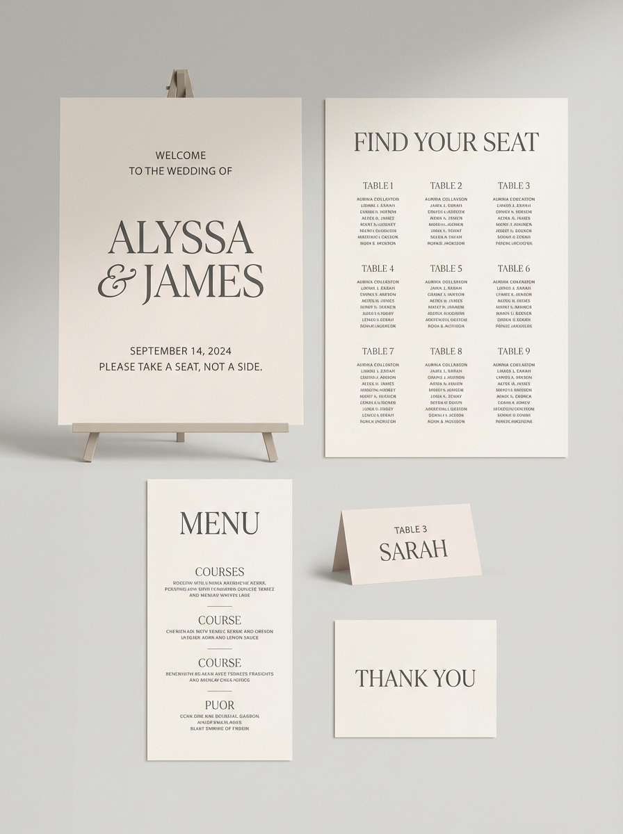 wedding seating chart