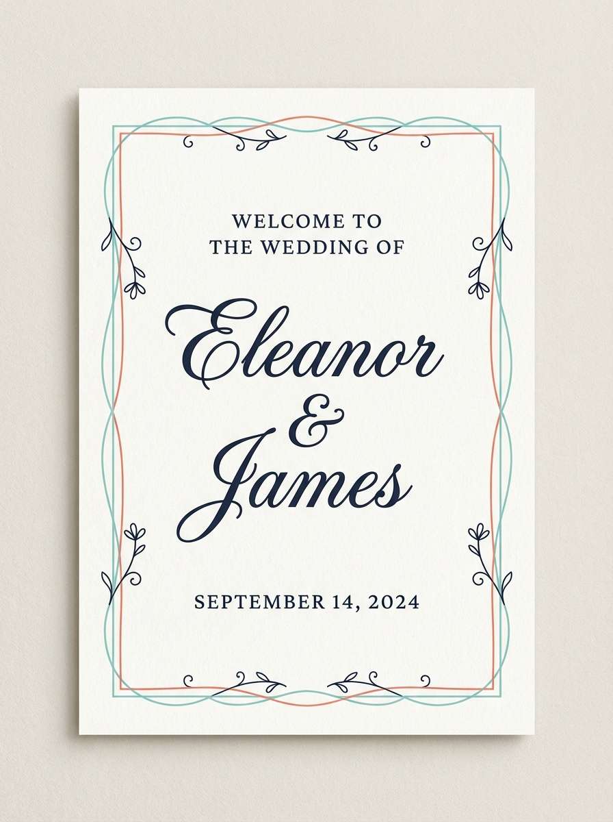 wedding welcome sign