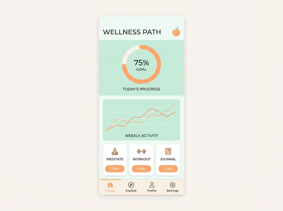 wellness ui card layout