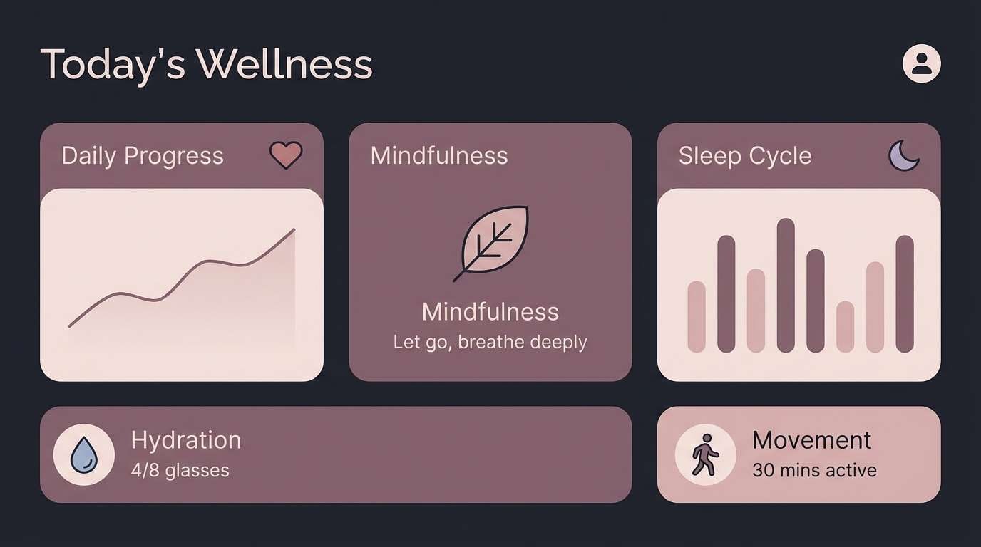 wellness app ui