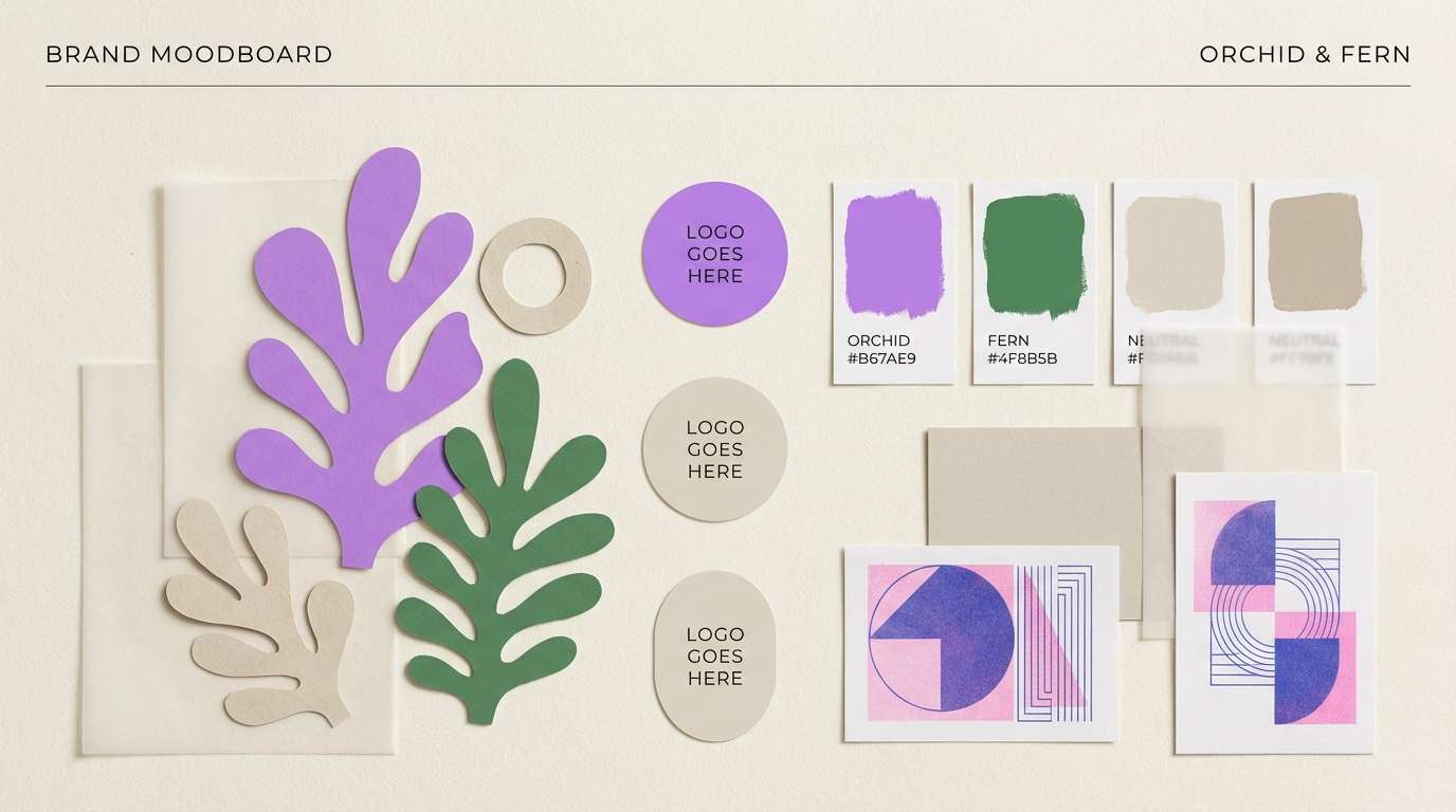 wellness brand moodboard